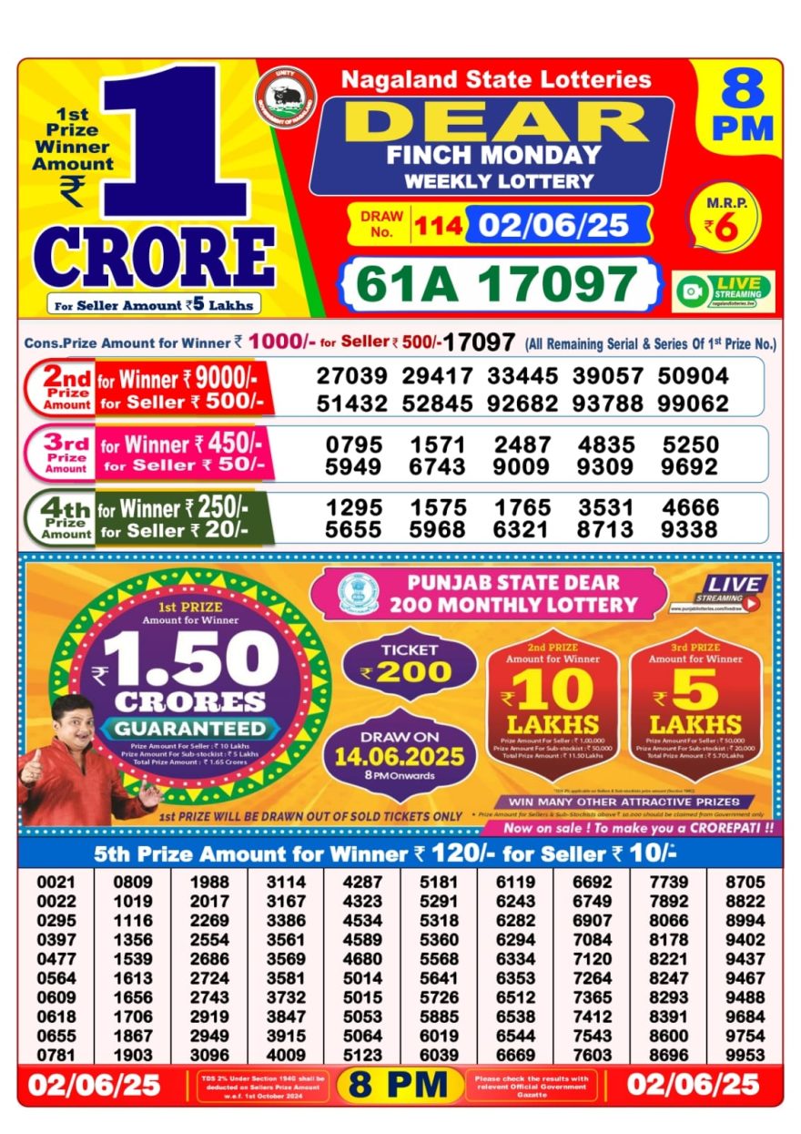 Lottery Sambad Result Today, May 31, 2025, 1 PM, 6 PM, 8 PM Draws, Live Updates, Winning Number